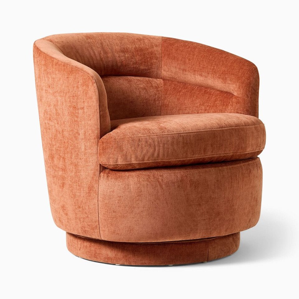 Viv Swivel Armchair West Elm UK